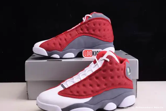Official Maikesneakers Gym 13 Retro Jordan Flint Air 414571-600 Grey Red 0527